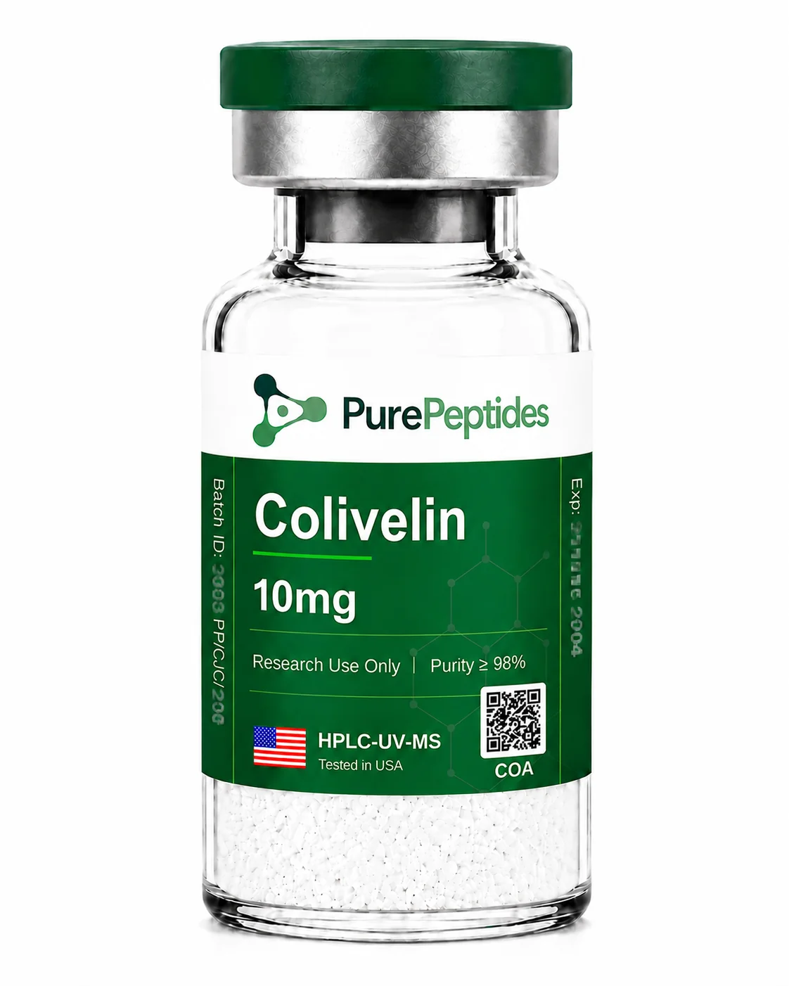 Colivelin research peptide, ≥98% purity by HPLC, CAS 867021-83-8, lyophilized powder for in-vitro laboratory research, Pure Peptides