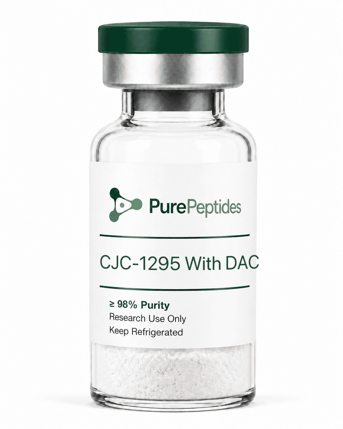 CJC-1295 With DAC research peptide — ≥98% purity by HPLC — CAS 863288-34-0 — lyophilized powder for in-vitro laboratory research — Pure Peptides
